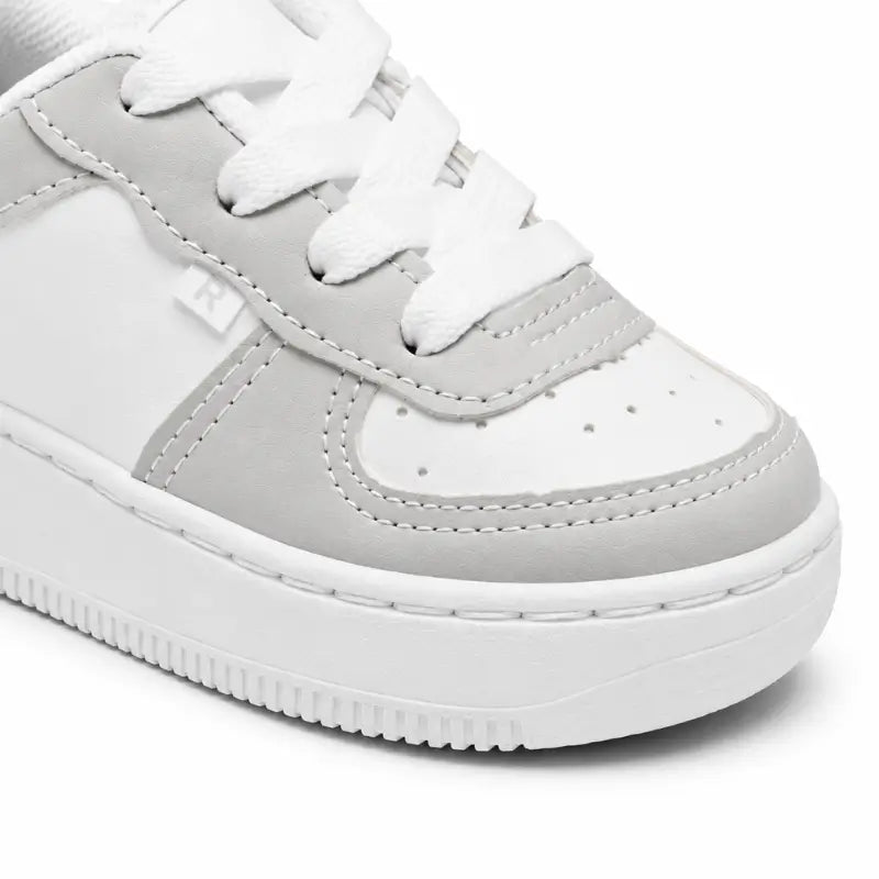Tenis-Infantil-Casual-Branco-e-Cinza-TrilhaKidz