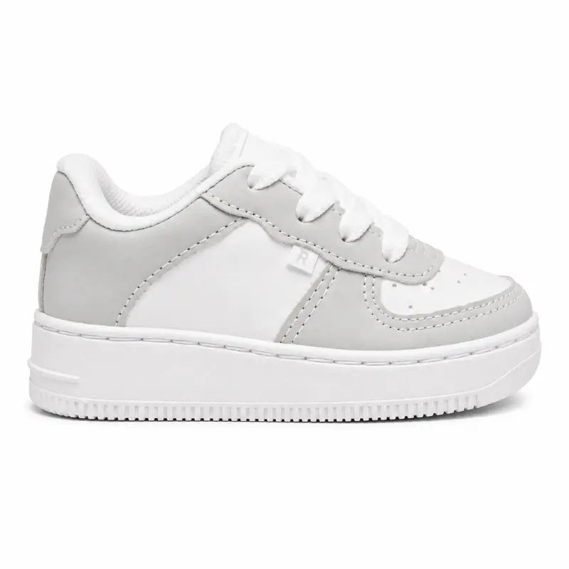 Tenis-Infantil-Casual-Branco-e-Cinza-TrilhaKidz