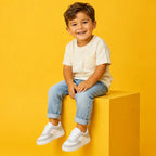 Tenis-Infantil-Casual-Branco-e-Cinza-TrilhaKidz